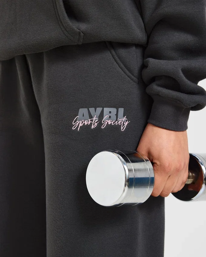 Sports Society Oversized-Jogginghose mit geradem Bein