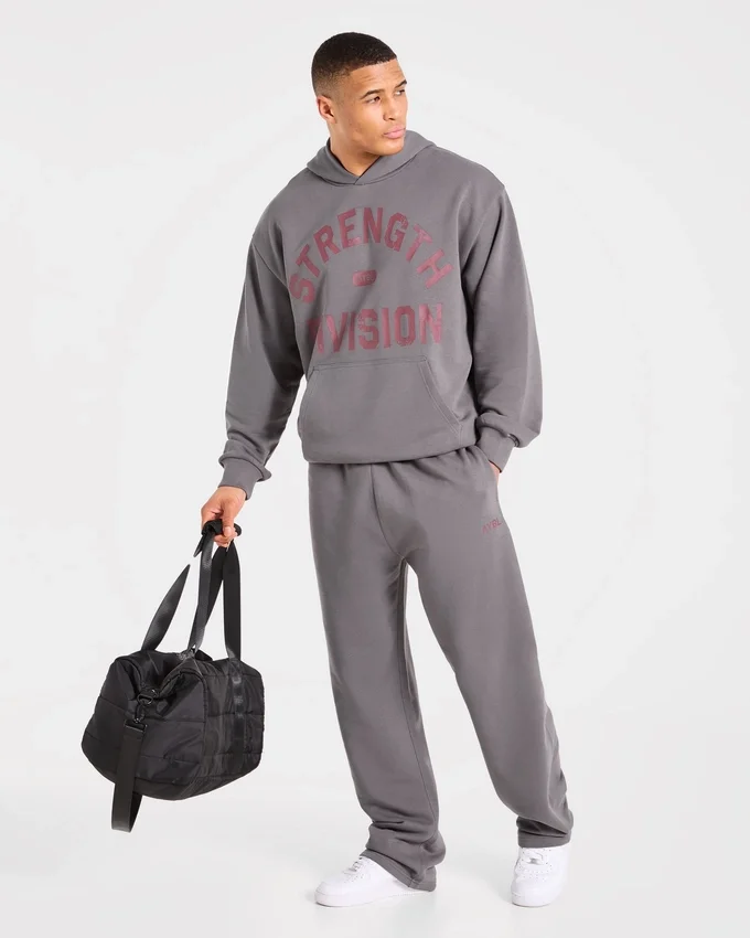 Strength Division Oversized-Jogginghose mit geradem Bein