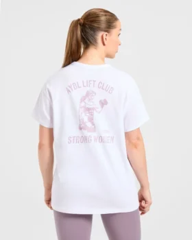 „Strong Women“ Oversize-T-Shirt mit Grafik