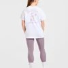 „Strong Women“ Oversize-T-Shirt mit Grafik