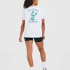„Strong Women“ Oversize-T-Shirt mit Grafik