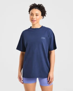 T-Shirt mit Power-Lifting-Illustration
