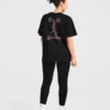 T-Shirt mit Power-Lifting-Illustration