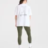T-Shirt mit Power-Lifting-Illustration