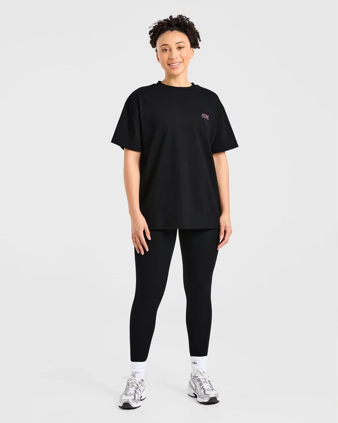 T-Shirt mit Power-Lifting-Illustration
