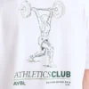 T-Shirt mit Power-Lifting-Illustration