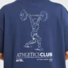 T-Shirt mit Power-Lifting-Illustration