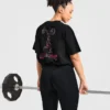 T-Shirt mit Power-Lifting-Illustration