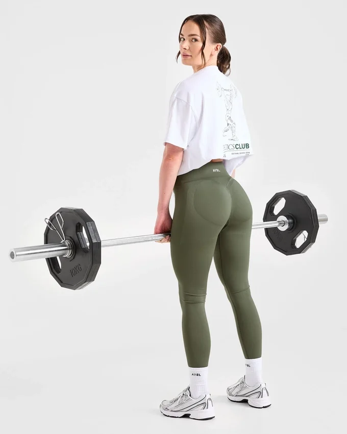 T-Shirt mit Power-Lifting-Illustration