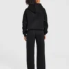 Varsity-Applikation – Oversize-Hoodie