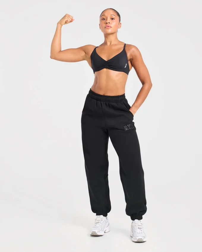 Varsity Applique Oversized-Jogginghose