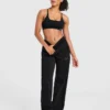 Varsity-Jogginghose mit Applikation, Oversize-Passform und geradem Bein
