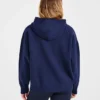 Varsity Minimal Logo Oversize-Strick-Hoodie