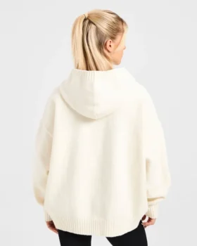 Varsity Minimal Logo Oversize-Strick-Hoodie