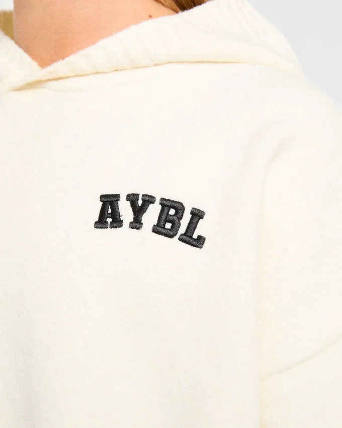 Varsity Minimal Logo Oversize-Strick-Hoodie