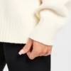 Varsity Minimal Logo Oversize-Strick-Hoodie