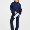 Varsity Minimal Logo Oversize-Strick-Hoodie