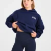Varsity Minimal Logo Oversize-Strick-Hoodie