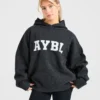 Varsity Oversize-Strick-Hoodie