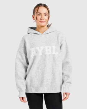 Varsity Oversize-Strick-Hoodie