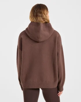 Varsity Oversize-Strick-Hoodie
