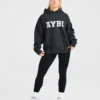 Varsity Oversize-Strick-Hoodie