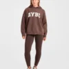 Varsity Oversize-Strick-Hoodie