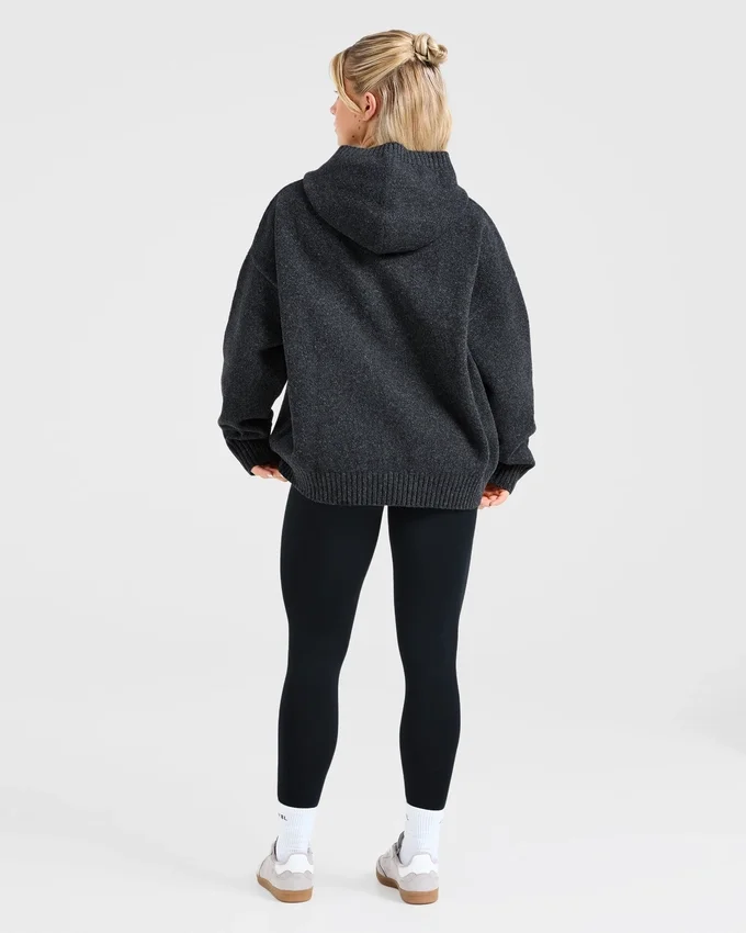 Varsity Oversize-Strick-Hoodie