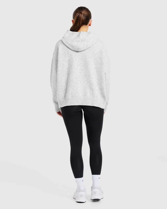 Varsity Oversize-Strick-Hoodie