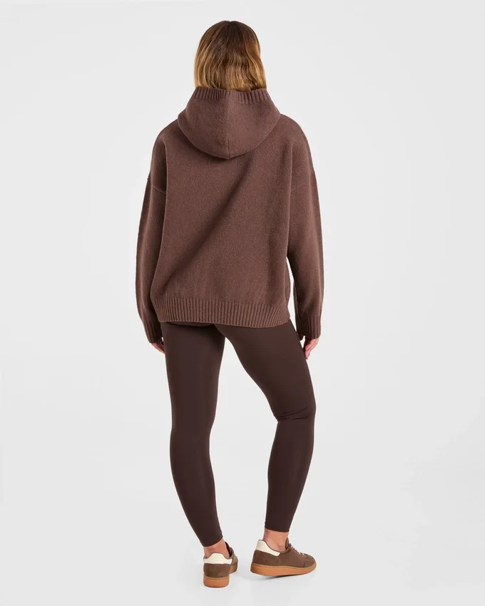 Varsity Oversize-Strick-Hoodie