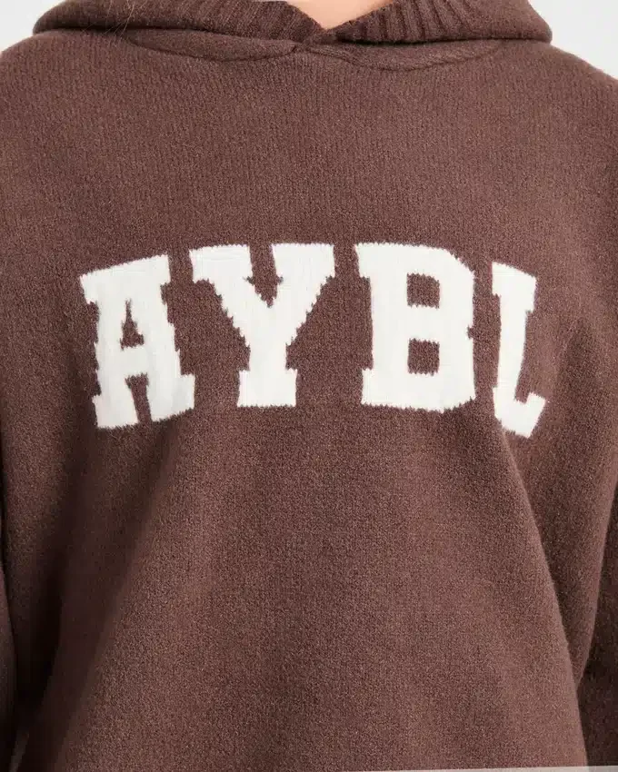 Varsity Oversize-Strick-Hoodie