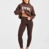 Varsity Oversize-Strick-Hoodie