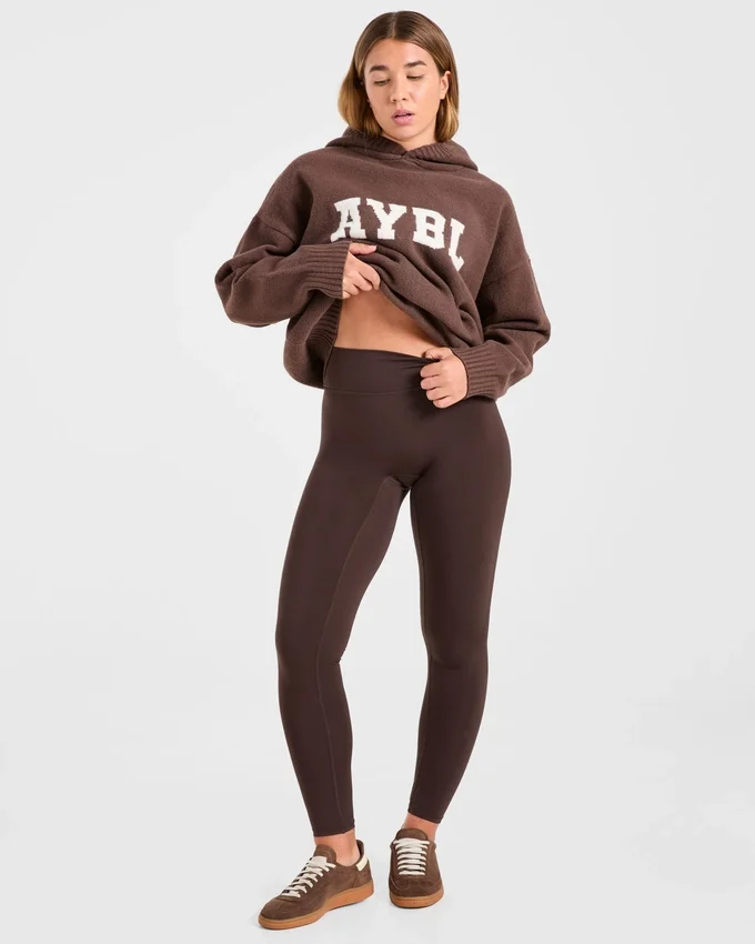 Varsity Oversize-Strick-Hoodie