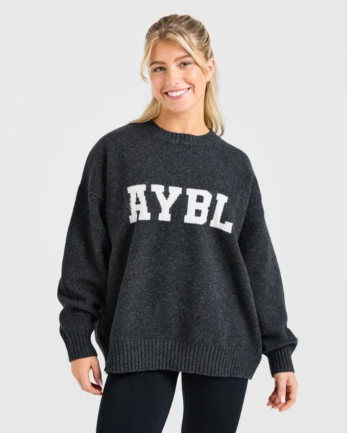 Varsity Oversize-Strickpullover