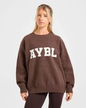 Varsity Oversize-Strickpullover
