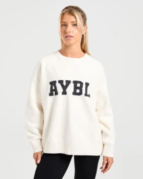 Varsity Oversize-Strickpullover