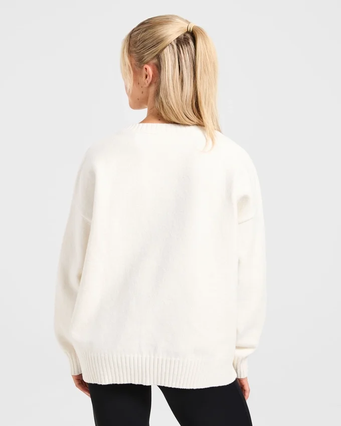 Varsity Oversize-Strickpullover