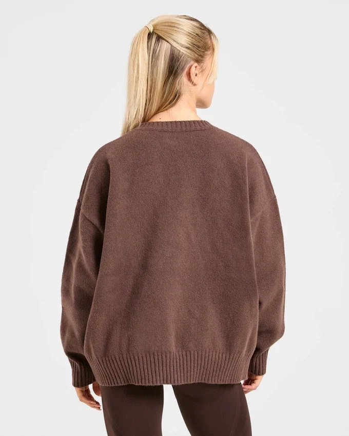 Varsity Oversize-Strickpullover