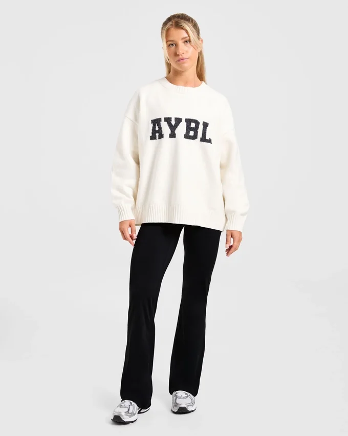 Varsity Oversize-Strickpullover