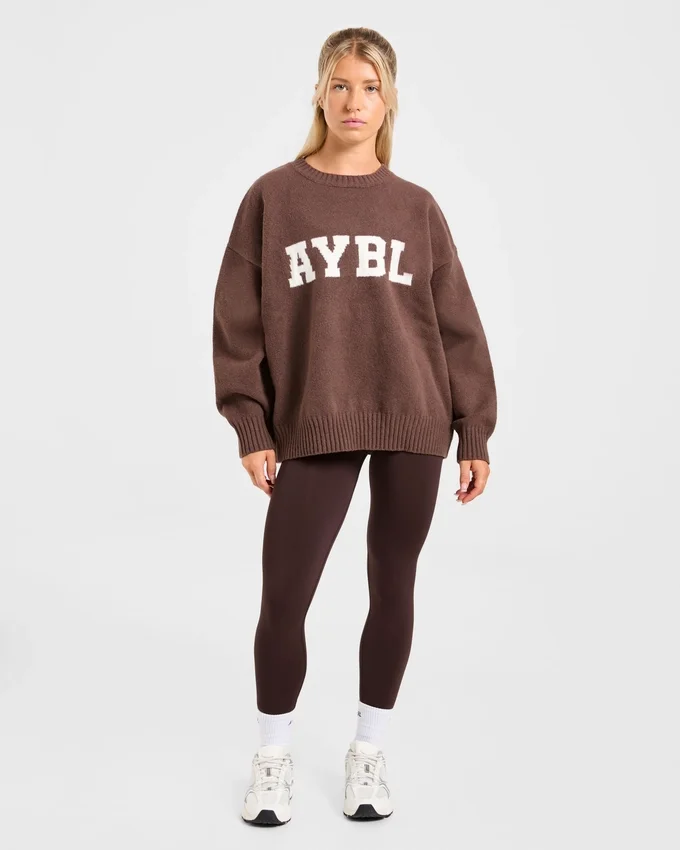 Varsity Oversize-Strickpullover