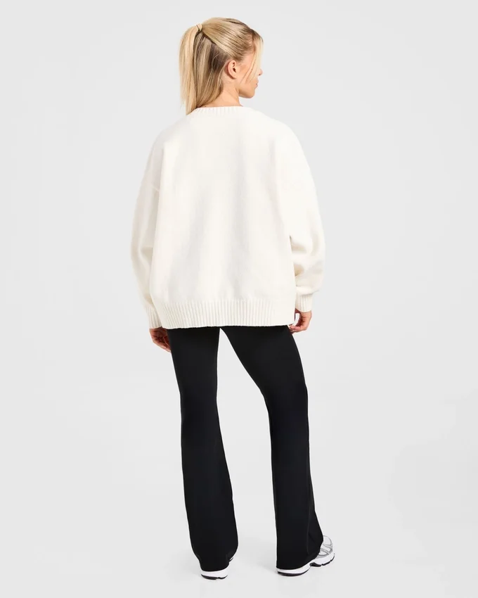 Varsity Oversize-Strickpullover
