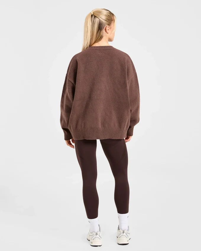 Varsity Oversize-Strickpullover
