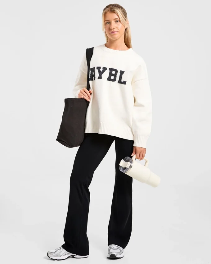 Varsity Oversize-Strickpullover