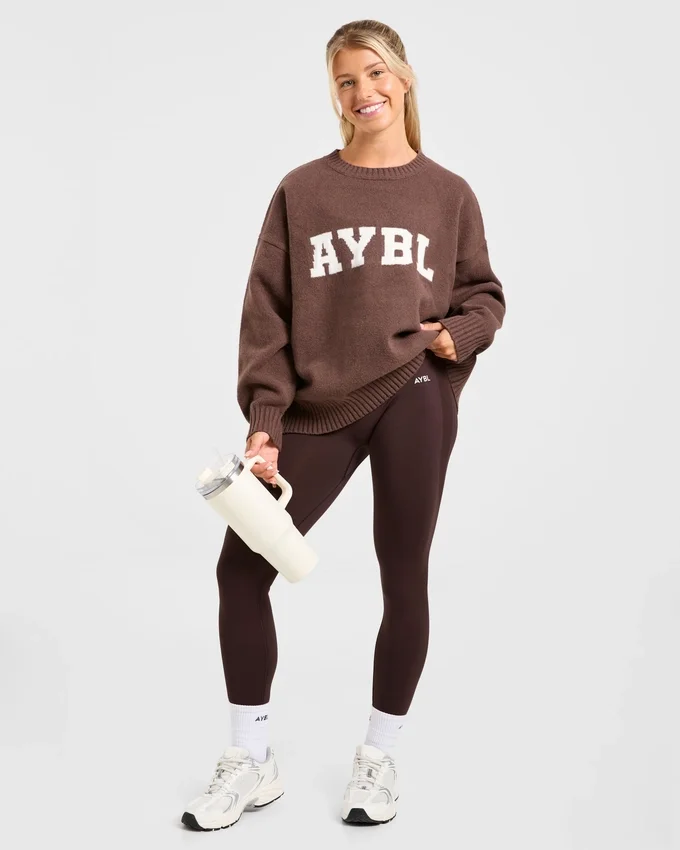 Varsity Oversize-Strickpullover
