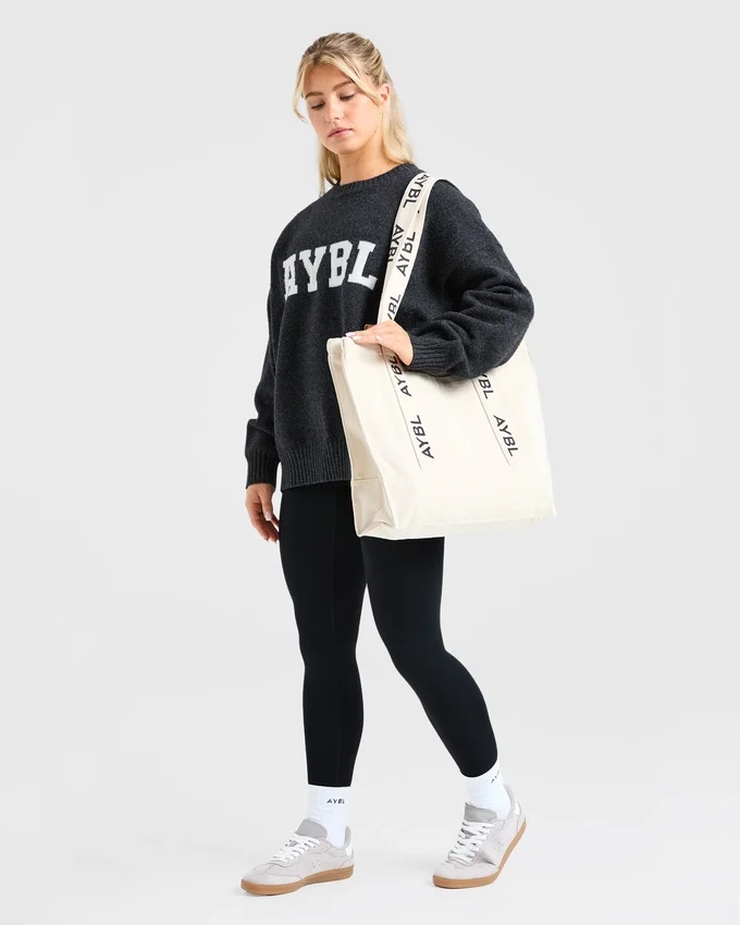 Varsity Oversize-Strickpullover