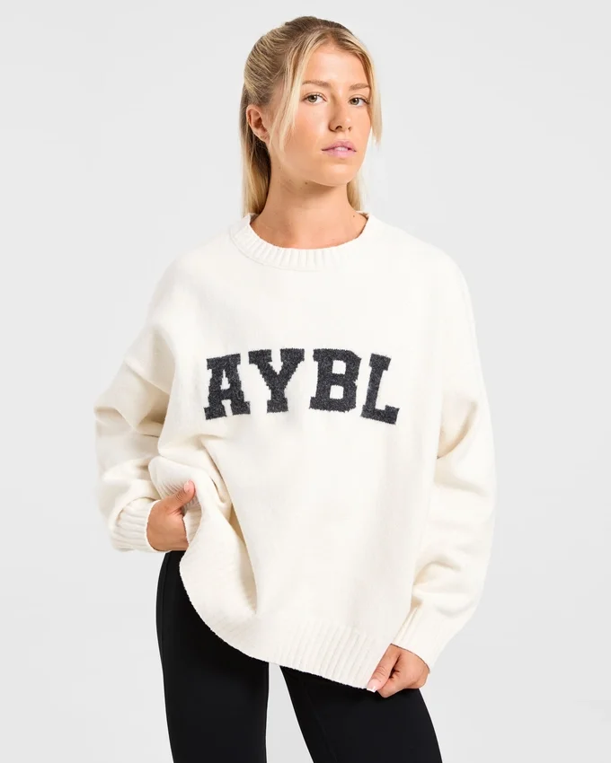 Varsity Oversize-Strickpullover