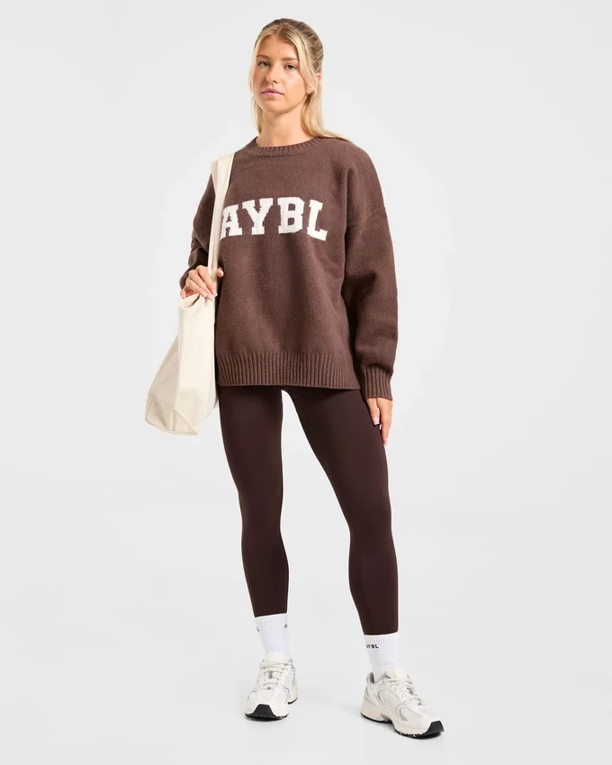 Varsity Oversize-Strickpullover