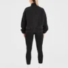 Varsity Oversized-Fleecejacke mit Reißverschluss