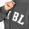 Varsity Oversized-Fleecejacke mit Reißverschluss