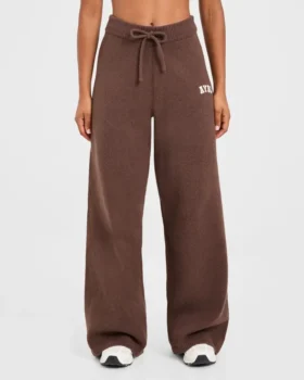 Varsity Oversized-Jogginghose aus Strick